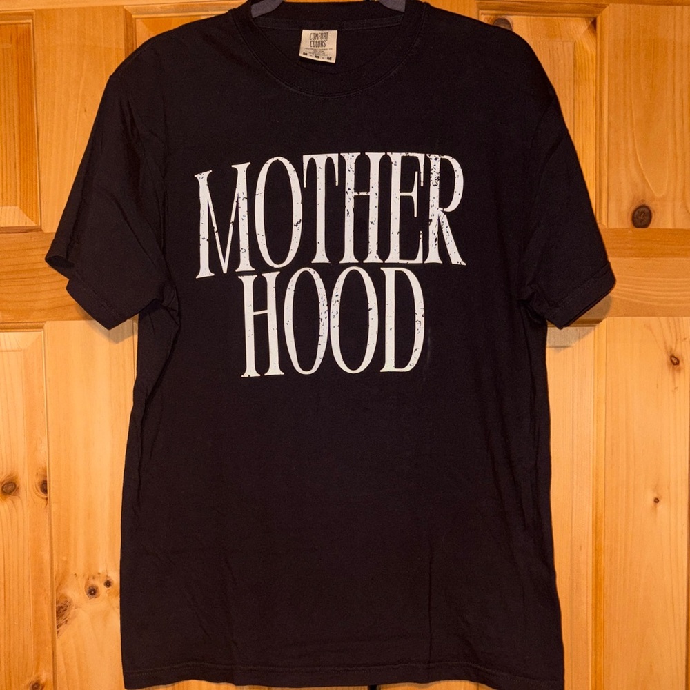 Motherhood Graphic Tee - Black Comfort Colors
